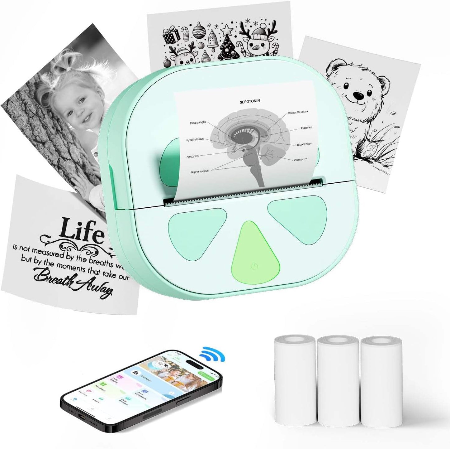 D20 Mini Sticker Printer